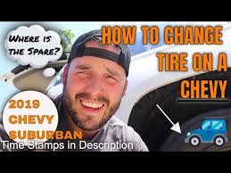 CHANGING TIRE ON YOUR 2020 CHEVY SUBURBAN, Yukon, or DENALI