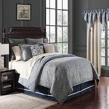 Relax And Enjoy The Casual Sophistication Of The Waterford Asher Bedding Collection This Detailed Jacqua Comforter Sets Bed Comforter Sets King Comforter Sets