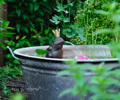 Wie legen sie einen miniteich an? Romantischer Mini Teich Ein Garten Diy Auf Mrsgreenhouse De