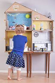 6 Ways To Make A Cardboard Dollhouse Handmade Charlotte Cardboard Dollhouse Diy Cardboard Diy For Kids