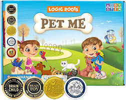 Math board game project ideas! Amazon Com Logic Roots Pet Me Multiplication And Division Game Fun Math Board Game For 7 Year And Above Olds Easy Start Stem Toy Perfect Educational Gift For Kids Girls Boys