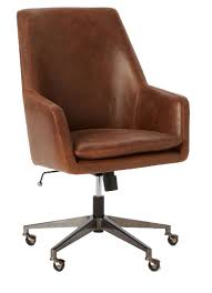 This modern office chair has five 2 hooded casters. Helvetica High Back Leather Office Chair Decorist