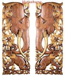 2 X 3ft 35 Brown Gold Pair Teak Wood Carve Carved Etsy Elephant Wall Decor Wooden Wall Art Panels Teak Wood