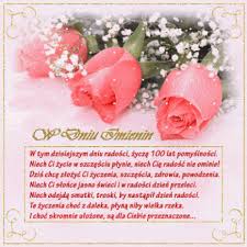 Badz zawsze zdrowy, ciesz sie zyciem i bliskimi, niech ludzie sie do. Ruchome Zyczenia Imieninowe Google Search Place Card Holders Place Cards Card Holder