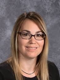 Tabby Rabenberg, Horizon principal, talks about her library media  specialist Kathy Berg & library assistants Laura Bahr & June Palmer during  National Library Week: “Kat has led the charge in co-teaching with