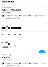 #exograndcomeback position decreased , previously occupied the # 4 and is now the # 5. Teamexoindia Hiatus On Twitter 191122 Trends Suho Related Trends In India 5 Obsessedwithsuho 9 Case01 Weareoneexo Exoonearewe Exo Exodeux Obsession Https T Co Spxvlw0wvu