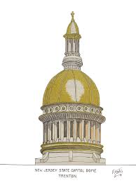 The state capitol joint management commission was created in 1992 by the new jersey legislature. New Jersey State Capitol Drawing By Frederic Kohli