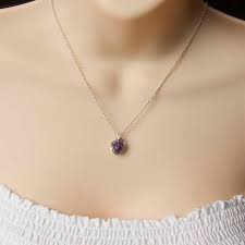 Amethyst Necklace February Birthstone Necklace Gemstone By Jularee February Birthstone Necklace February Birth Stone Amethyst Necklace