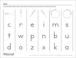 basic strokes activities free printables universal publishing