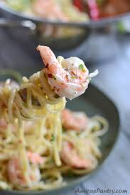 Pat the shrimp dry with paper towels and sprinkle with salt and pepper. No Wine Easy Shrimp Scampi Recipe Amira S Pantry