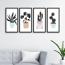 Selain karena tampilannya yang cantik, bunga hiasan juga mampu mencerahkan dan menyegarkan suasana. Hiasan Dinding Minimalis Hiasan Rumah Motif Kaktus Lukisan Dinding Dekorasi Rumah Minimalis Shopee Indonesia