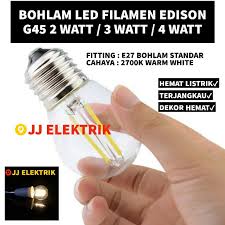 Lampu wall circle led 6w 29012 rgbvy. Lampu Led Filamen Edison Filament Led Bulb E27 2w 3w 4w 2 Watt 3 Watt 4 Watt Shopee Indonesia