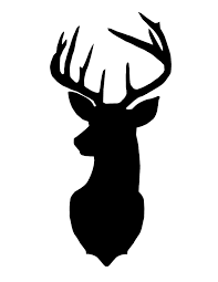 The set contains 7 deer heads, 1 antlers and a full body deer so you can mix and use as you like. Pin By Sarah Fetsch On Crafts Deer Head Silhouette Deer Silhouette Deer Silhouette Printable