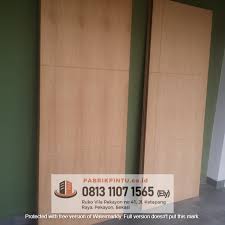 Bayangkan jika sebuah rumah tidak ada pintu, pasti janggal dan merupakan diluar spesifikasi rumah. Jual Pintu Triplek Plywood 1 Gorontalo Pabrik Pintu