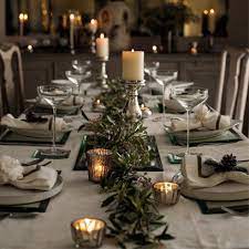 The one place, however, where i often make an exception is in the dining room for my christmas dinner table setting. Setting Tables Christmas Dinner Table Christmas Table Centerpieces Christmas Table