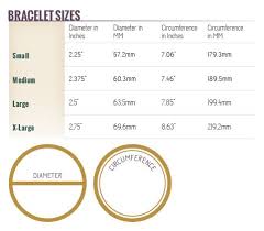 Bracelet Sizing Please Refer To Our Bracelet Sizing Chart