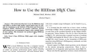 If you go to ieee website, you find a general idea of writing a review. How To Bring The Journal Name At The Top In Ieeetran Tex Latex Stack Exchange