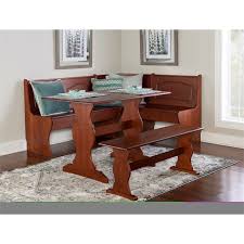 linon chelsea wood dining nook set in