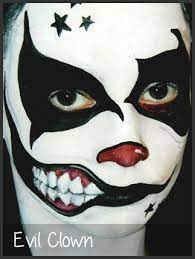 Clown Face Paint Google Search Scary Clown Face Creepy Clown Makeup Scary Clowns