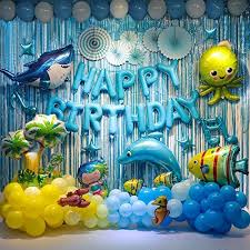 Madagascar birthday party | kara's party ideas. Ocean Animals Birthday Party Decoration For Kids Blue Backdrop Shark And Dolphin Balloons Ocean Theme Party Supplies Buy Ocean Themed Party Theme Party Supplies Birthday Party Decoration Product On Alibaba Com