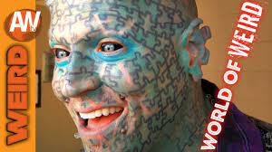 Get a 10.000 second blue puzzle pieces fitting together stock footage at 30fps. Enigma The Human Tattoo Serana Rose Eating Glass World Of Weird Youtube