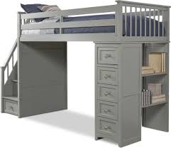 Also included in the build is a tall book shelf. Flynn Loft Bed With Storage Stairs And Chest American Signature Furniture