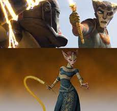 This Zygerrian from the Bad Batch Trailer wields the same electo-whip the  slave queen used in TCW, although it could just be another ordinary  electro-whip the Zygerrian Royal Guard used, but still