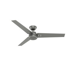 The ceiling fan was only the beginning. Protos 132cm Fan Without Lights Wall Controlled Matt Silver Moonlight Design