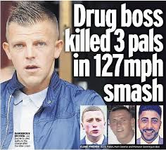 Drug boss killed 3 pals in 127mph smash