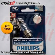 Lampu jenis ini menggunakan gas xenon di dalamnya. Lampu Motor Philips Blue Vision M5 K1 Dan K3 Terang Fokus Shopee Indonesia