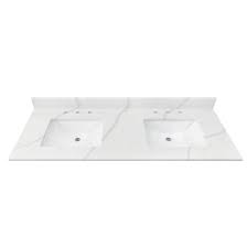 Double Sink 3 Hole Bathroom Vanity Top