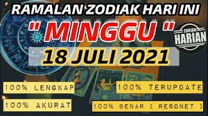 Hindari jalan pintas dan membuat janji yang tidak bisa anda tepati. Ramalan Zodiak Hari Ini Minggu 18 Juli 2021 Lengkap Dan Akurat Youtube