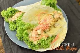 Berikut adalah resep tortilla wrap. Chicken Tortilla Wraps Tortilla Ayam Mudah Buat Orang Lapo