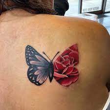 Butterfly Rose Beautiful Work By Sysko Rose Butterfly Tattoo Tattoos Tattooed Art Inked Ink Tattoos Piercing Shop Tattoos And Piercings