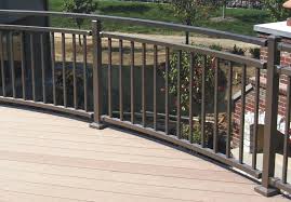 Stair design ideas stair landing curved landing. Custom Residential Curved Railing Omarail Aluminum Railing And Fencing Omaha Nebraska
