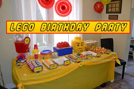 Birthday Decoration Ideas At Home For Mom Lifestyles Of The Stay At Home Mom Lego Themed Birthday Party Birthday Party Themes Lego Party Lego Birthday