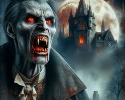 Images of Half relief, Count Dracula, in the style of Flavio Greco Paglia,  face with gray stretched skin, prominent nose, chilling...