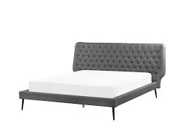 Wir zeigen ihnen die derzeit besten matratzen mit den maßen 160 x 200. Bett Kunstleder Grau Lattenrost 160 X 200 Cm Essonne Beliani De