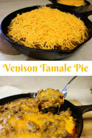 Venison Tamale Pie Collage Deer Recipes Deer Meat Recipes Tamale Pie