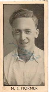 Signed Norman Horner 1926-2003 Yorkshire Warwickshire MCC England 1950s  1960s