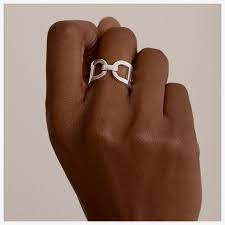 Bague Ever Chaine D Ancre Moyen Modele Bijoux Hermes Bijoux Argent Bague Argent