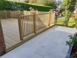 Using electronic stud finder, mark wall studs at top, middle and bottom of staircase. Portfolio Decking T W Landscape Property Services