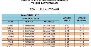 Check spelling or type a new query. Jadual Berbuka Puasa Negeri Pahang 2016 Hi Meed Di Sini