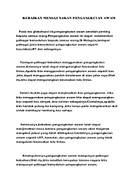 Menambah intensitas penyelenggaraan bursa kerja. Doc Kebaikan Menggunakan Pengangkutan Awam Mira Isya Academia Edu