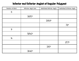 Interior And Exterior Angles In Regular Polygons