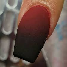 Black And Red Ombre Nails Matte Fiercebypatricia Glam And Glits Mood Changing Acrylic Ombre Faded Nails Coffin Nails Ombre Black Acrylic Nails