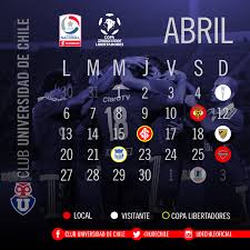 Check spelling or type a new query. Twitter à¤ªà¤° Universidad De Chile No Te Pierdas Ningun Partido De La U Revisa Aca El Calendario De Abril Y Organizate Para Alentar Al Leon Http T Co Hxjz2ji7l7
