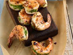 Jumbo Shrimp Stuffed With Cilantro And Chiles Recipe Grilled Appetizers Food Network Recipes Food
