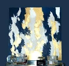 Living Room Decor Navy Gold 30 Ideas Blue And Gold Bedroom Navy Gold Bedroom Abstract Art Painting Diy
