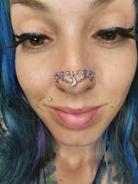 A[methyst/labradorite] Nose Chain